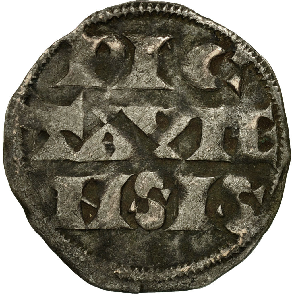 France, Poitou, Richard Cœur de Lion, Denarius, EF(40-45), Silver