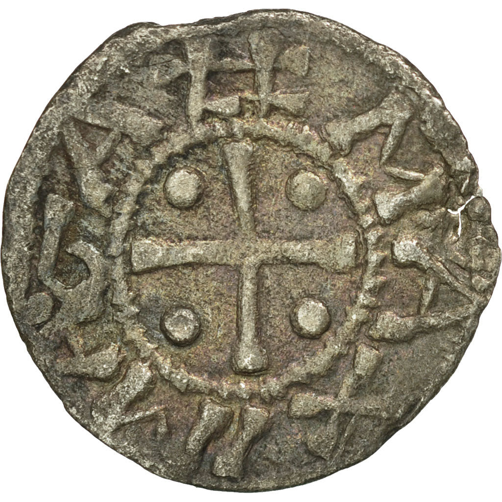 Coin, France, Dauphiné, Anonymous, Denarius, Vienne, VF(30-35), Silver
