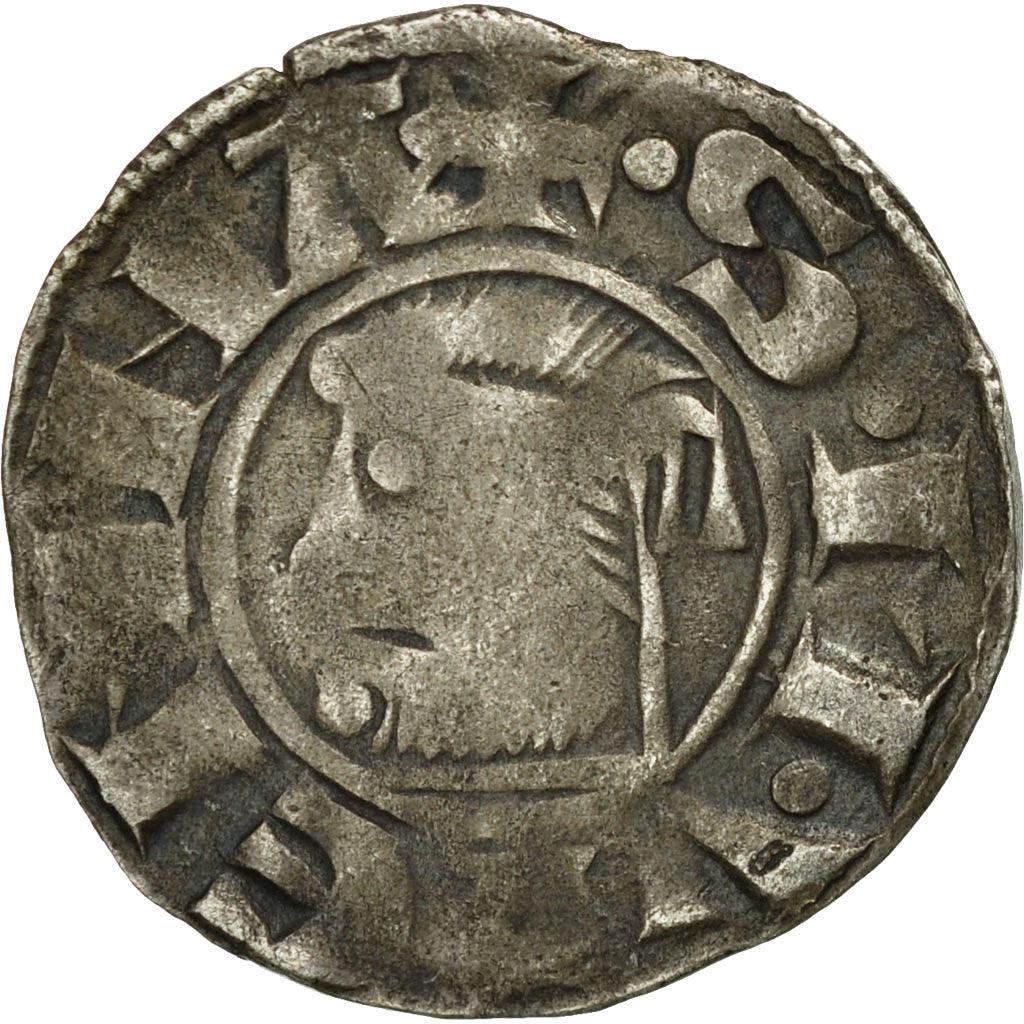 Coin, France, Dauphiné, Anonymous, Denarius, Vienne, VF(30-35), Silver