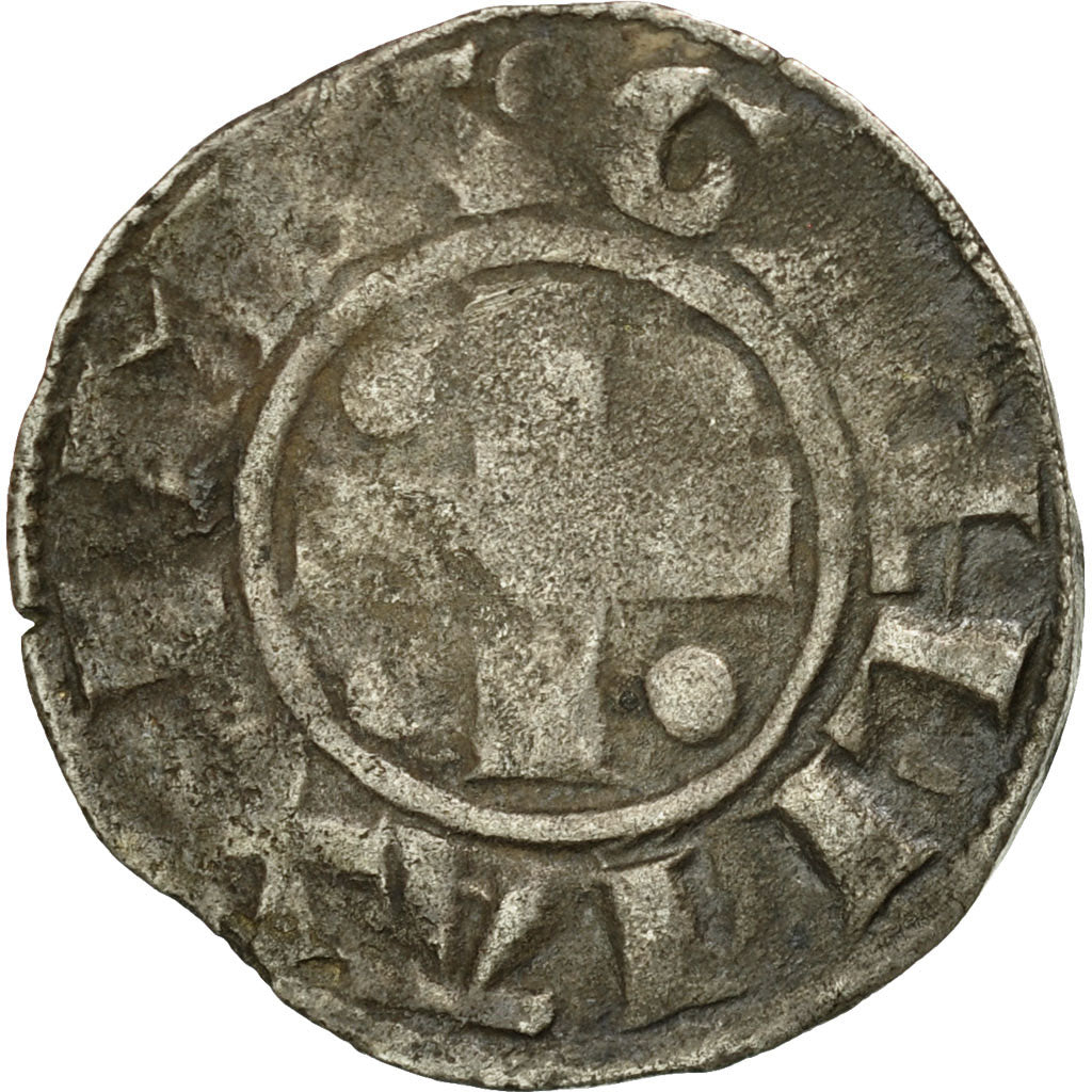 Coin, France, Dauphiné, Anonymous, Denarius, Vienne, VF(30-35), Silver