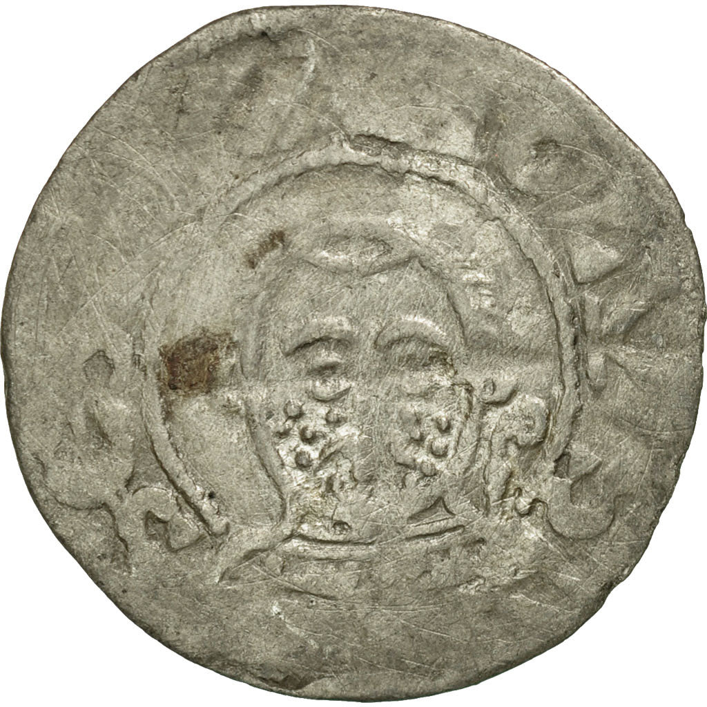 Moneta, Francia, Bourbonnais, Denarius, Souvigny, MB, Argento, Boudeau:359
