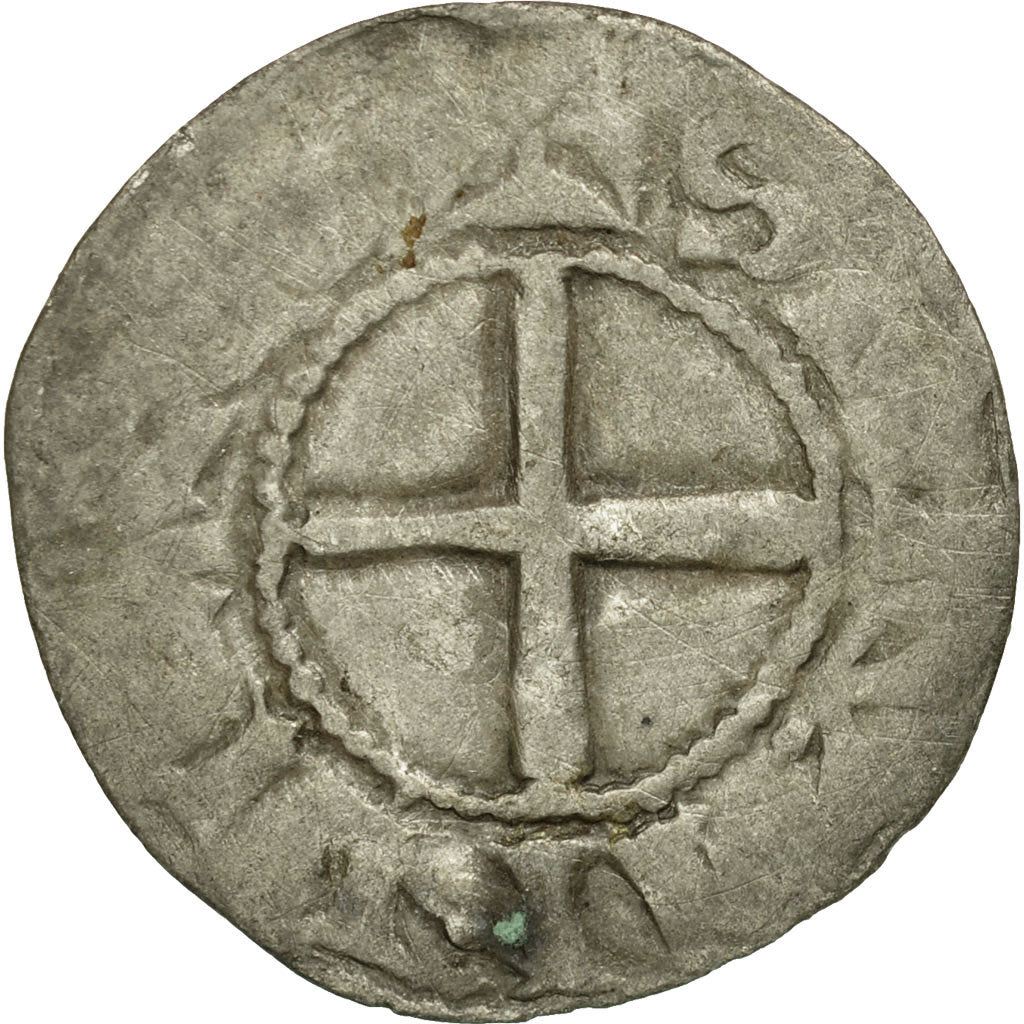 Moneta, Francia, Bourbonnais, Denarius, Souvigny, MB, Argento, Boudeau:359