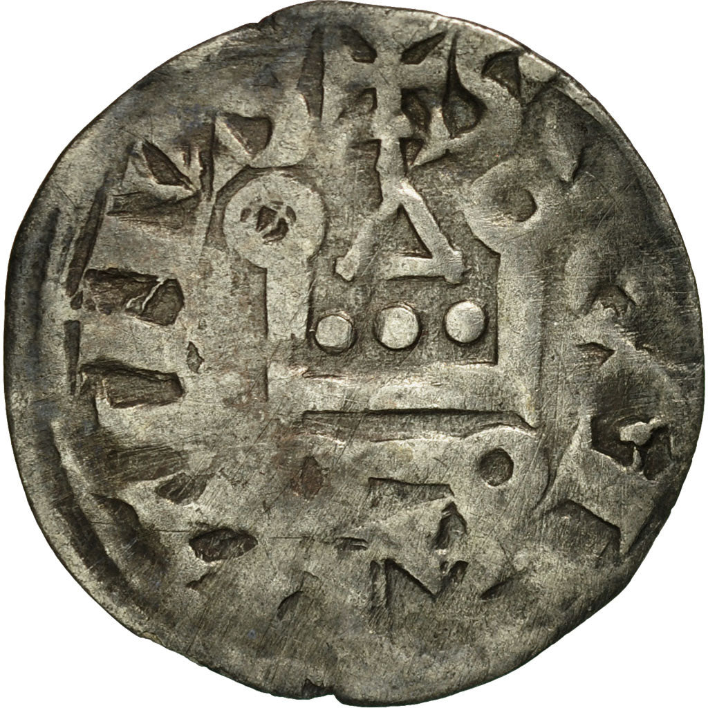 Moneta, Francia, Touraine, Denarius, Saint-Martin de Tours, MB+, Argento