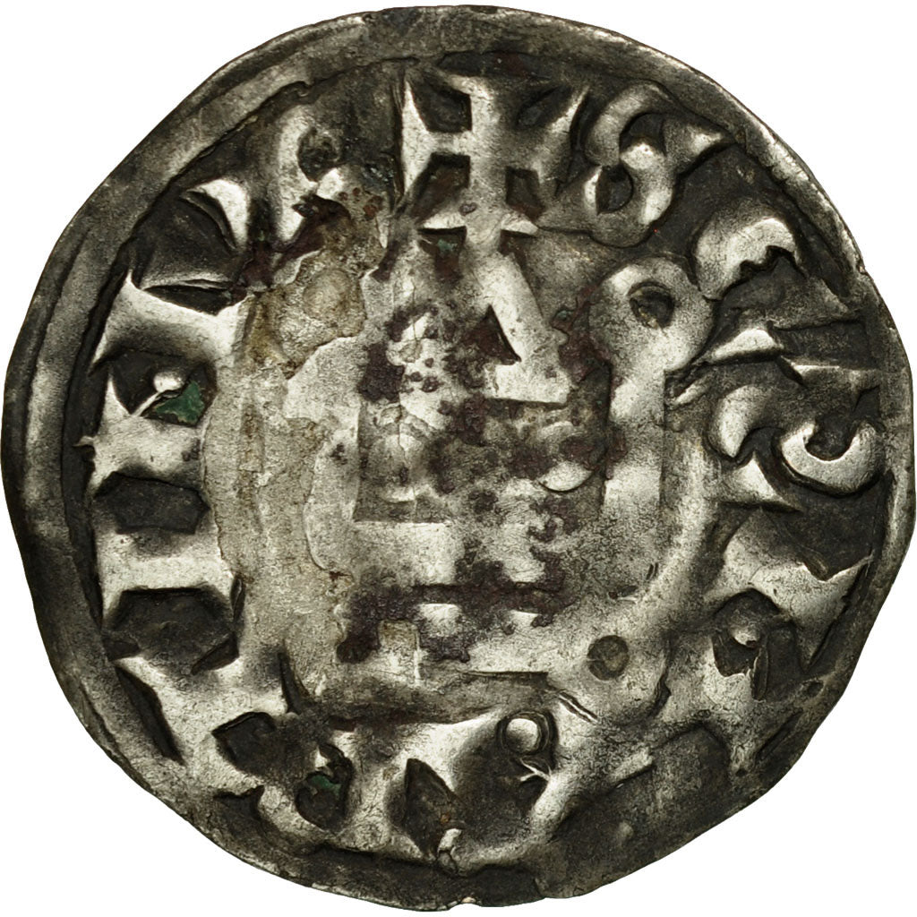 Coin, France, Touraine, Denarius, Saint-Martin de Tours, VF(30-35), Silver