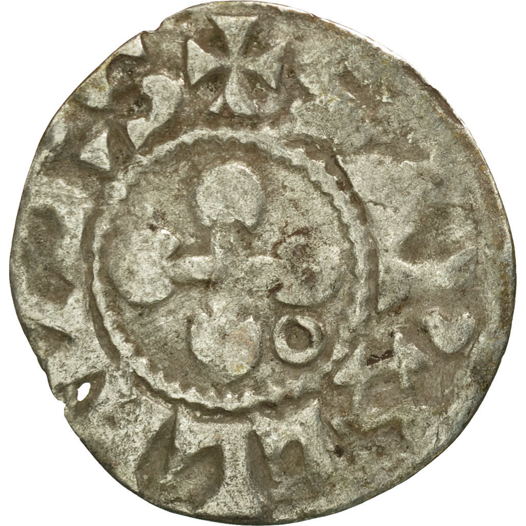 Coin, France, Dauphiné, Anonymous, Denarius, Valence, VF(30-35), Silver