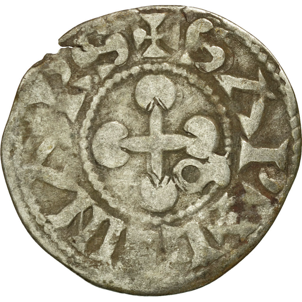 Coin, France, Dauphiné, Anonymous, Denarius, Valence, VF(30-35), Silver