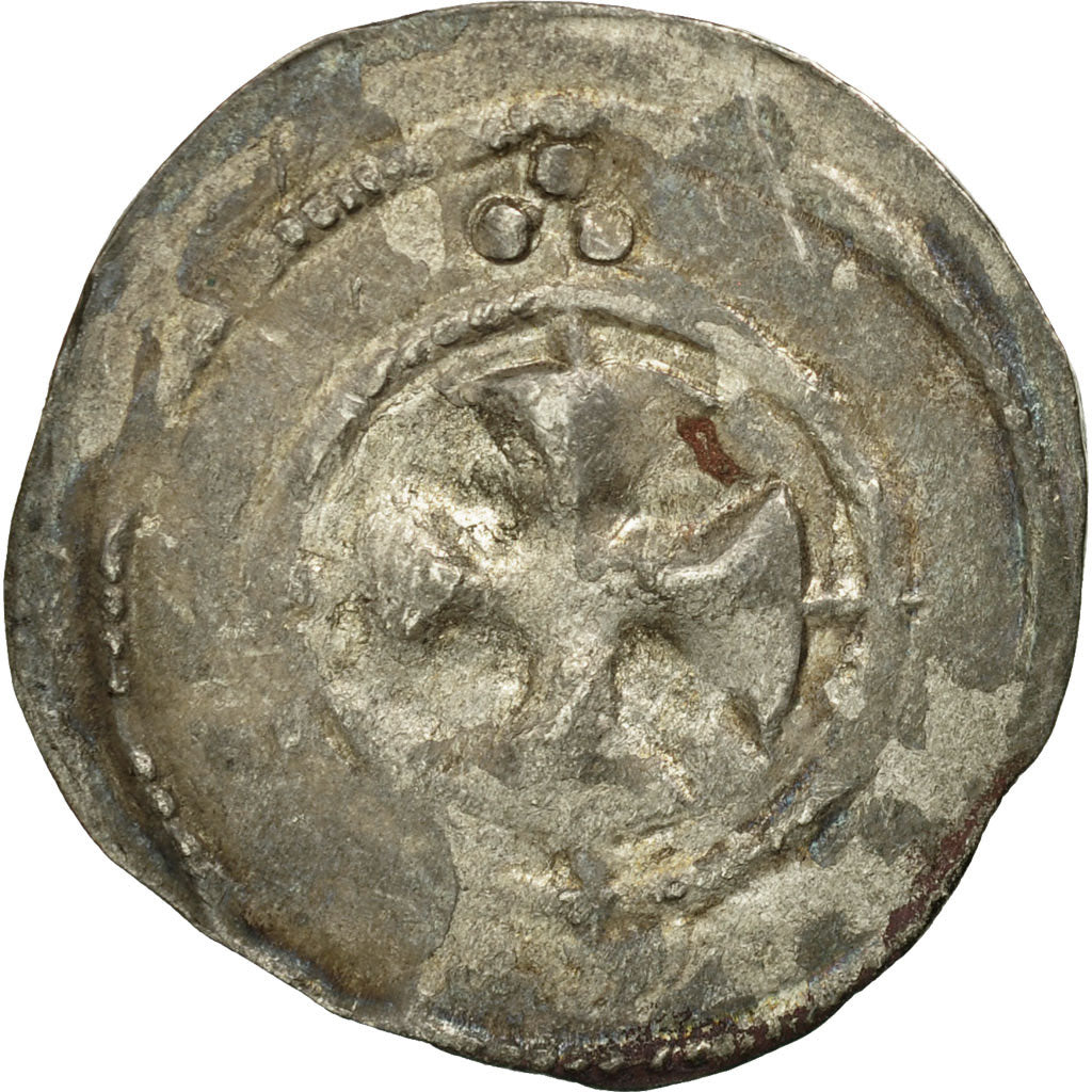 Coin, France, Auxerre, Anonymous, Denarius, VF(20-25), Silver, Boudeau:1730