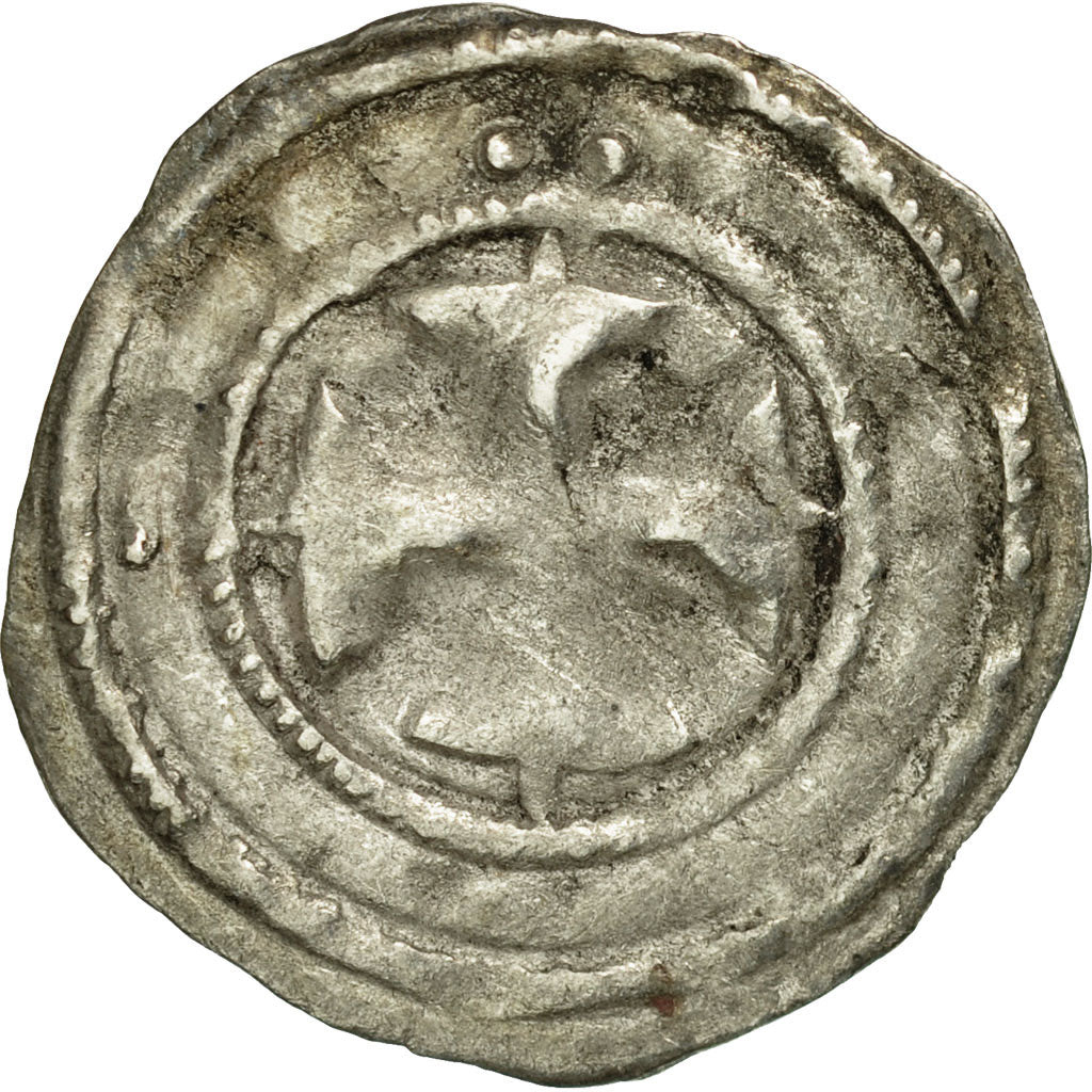 Coin, France, Auxerre, Anonymous, Denarius, VF(30-35), Silver, Boudeau:1730