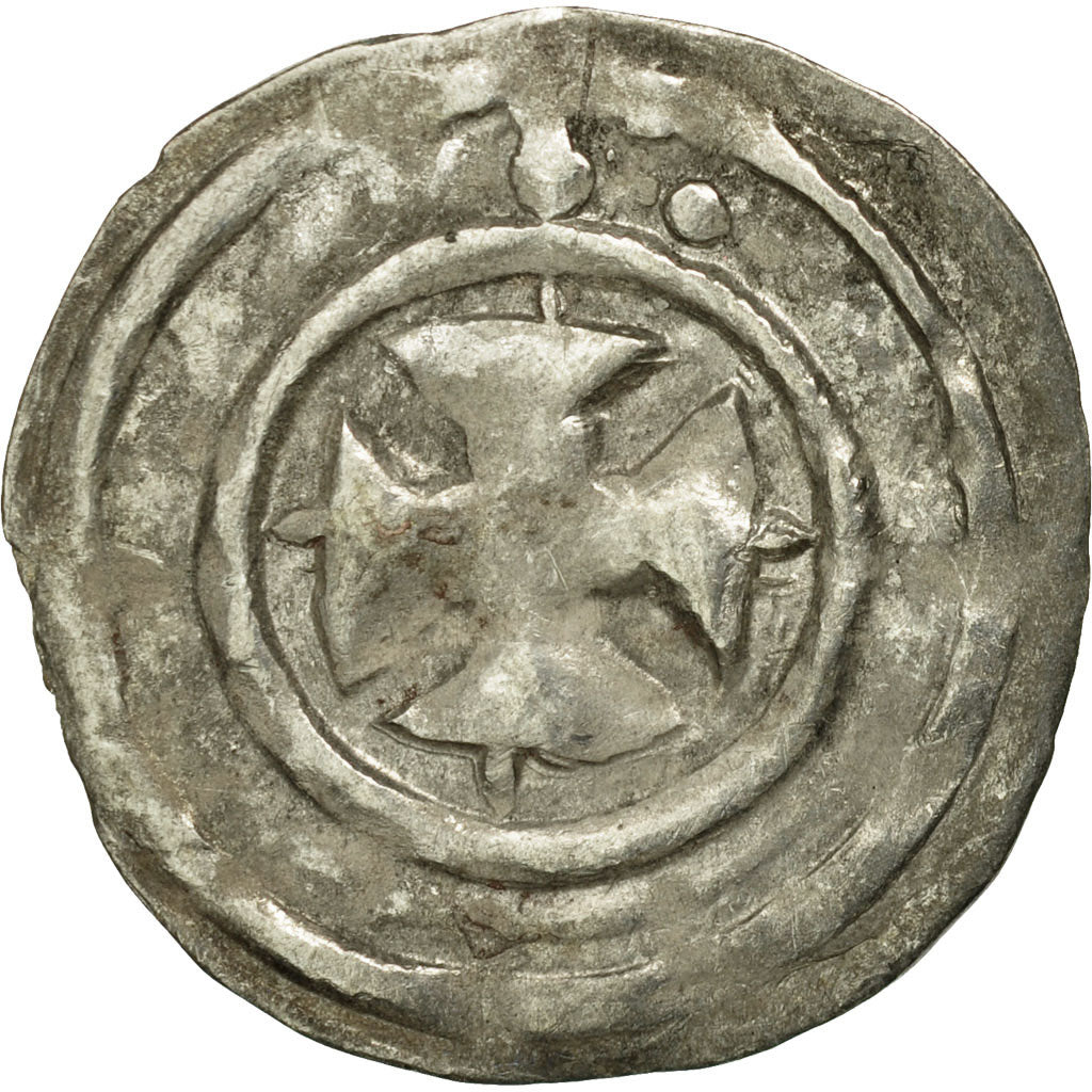 Coin, France, Auxerre, Anonymous, Denarius, VF(30-35), Silver, Boudeau:1730