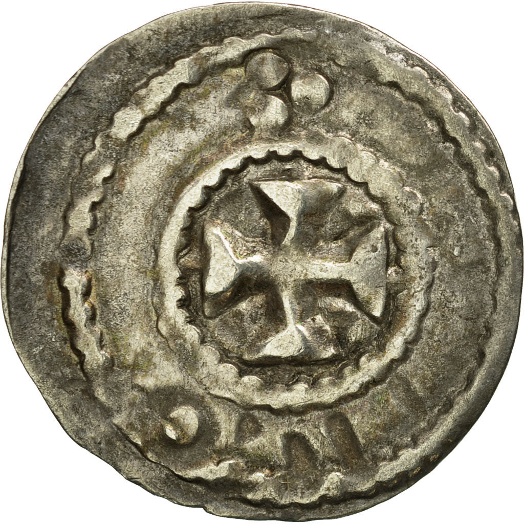 Coin, France, Auxerre, Anonymous, Denarius, EF(40-45), Silver, Boudeau:1730