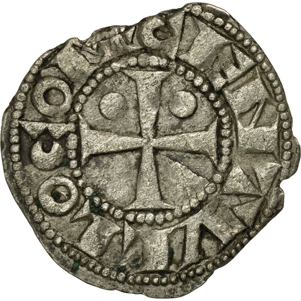 Moneta, Francia, Béarn, Les Centulles, Denarius, Morlaas, BB, Argento