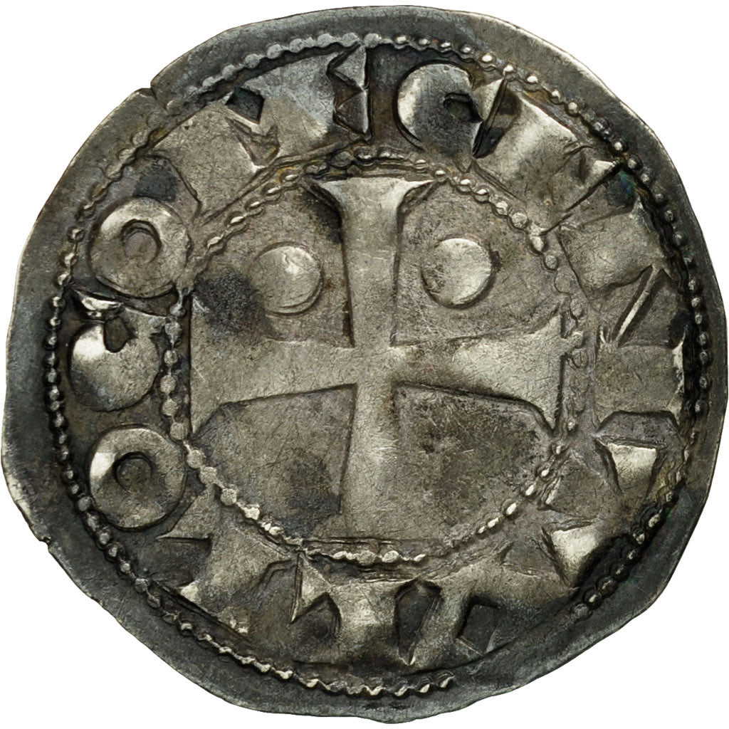 Monnaie, France, Béarn, Les Centulles, Denier, Morlaas, TTB, Argent