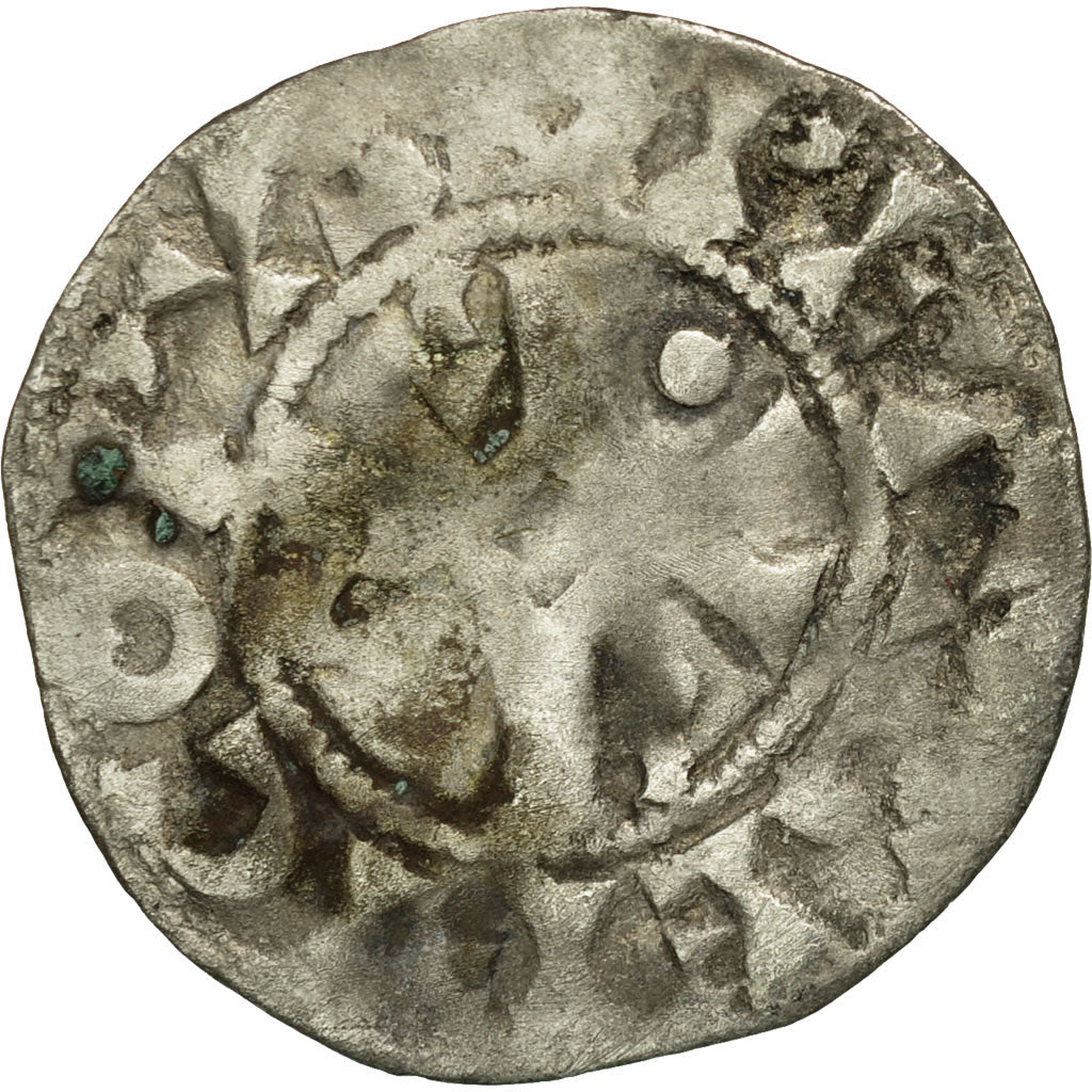 Münze, Frankreich, Champagne, Thibaut II, Denarius, Troyes, S, Silber