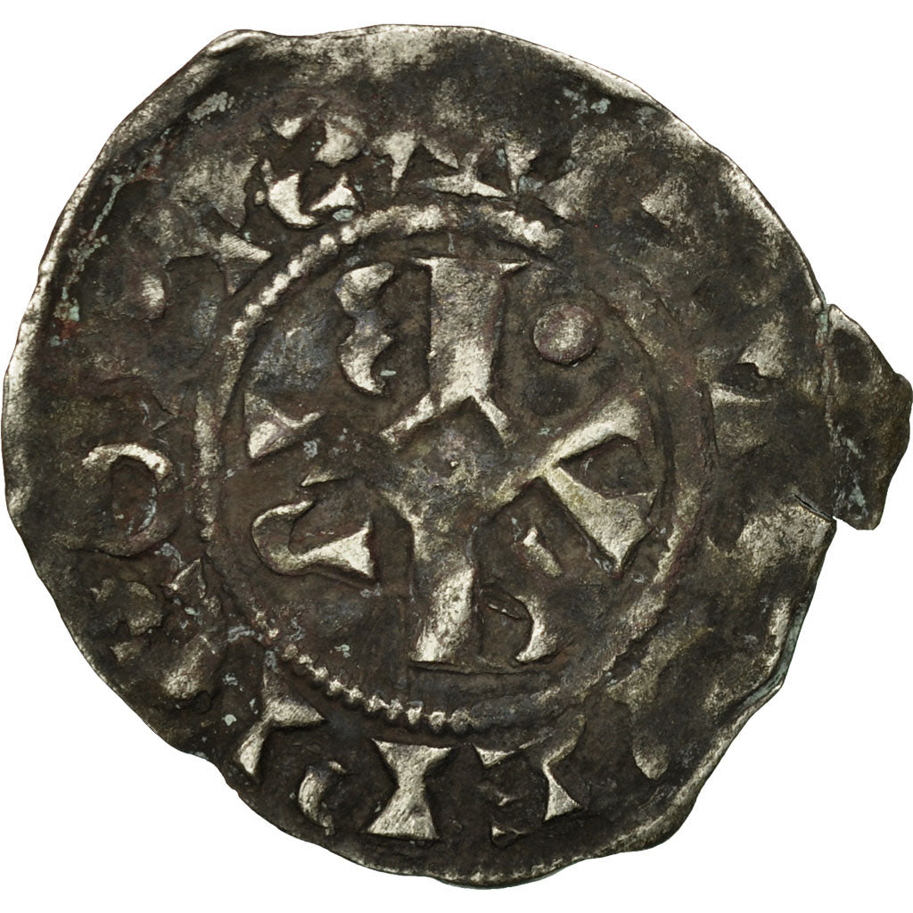 Coin, France, Champagne, Thibaut II, Denarius, Troyes, VF(30-35), Silver