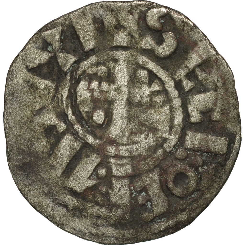 Monnaie, France, Champagne, Denier, Provins et Sens, TB, Argent, Boudeau:1754