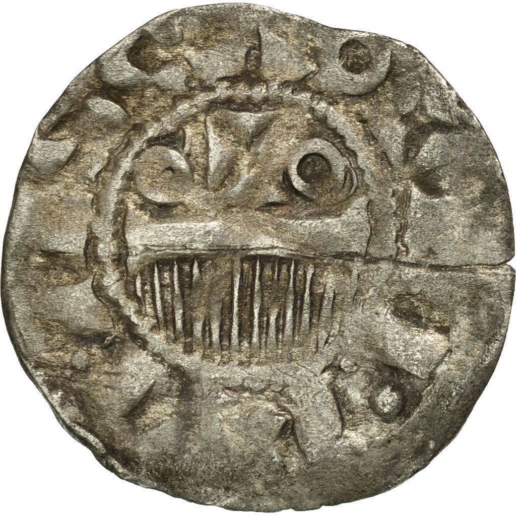 Moneta, Francia, Champagne, Denarius, Provins et Sens, MB+, Argento