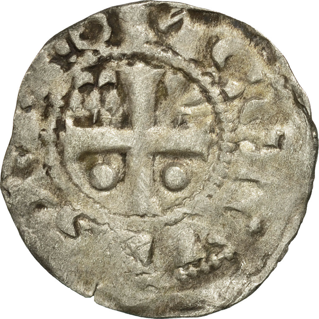Moneta, Francia, Champagne, Denarius, Provins et Sens, MB+, Argento