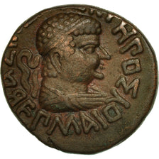 Coin, Baktrian Kingdom, Hermaios, Tetradrachm, EF(40-45), Bronze