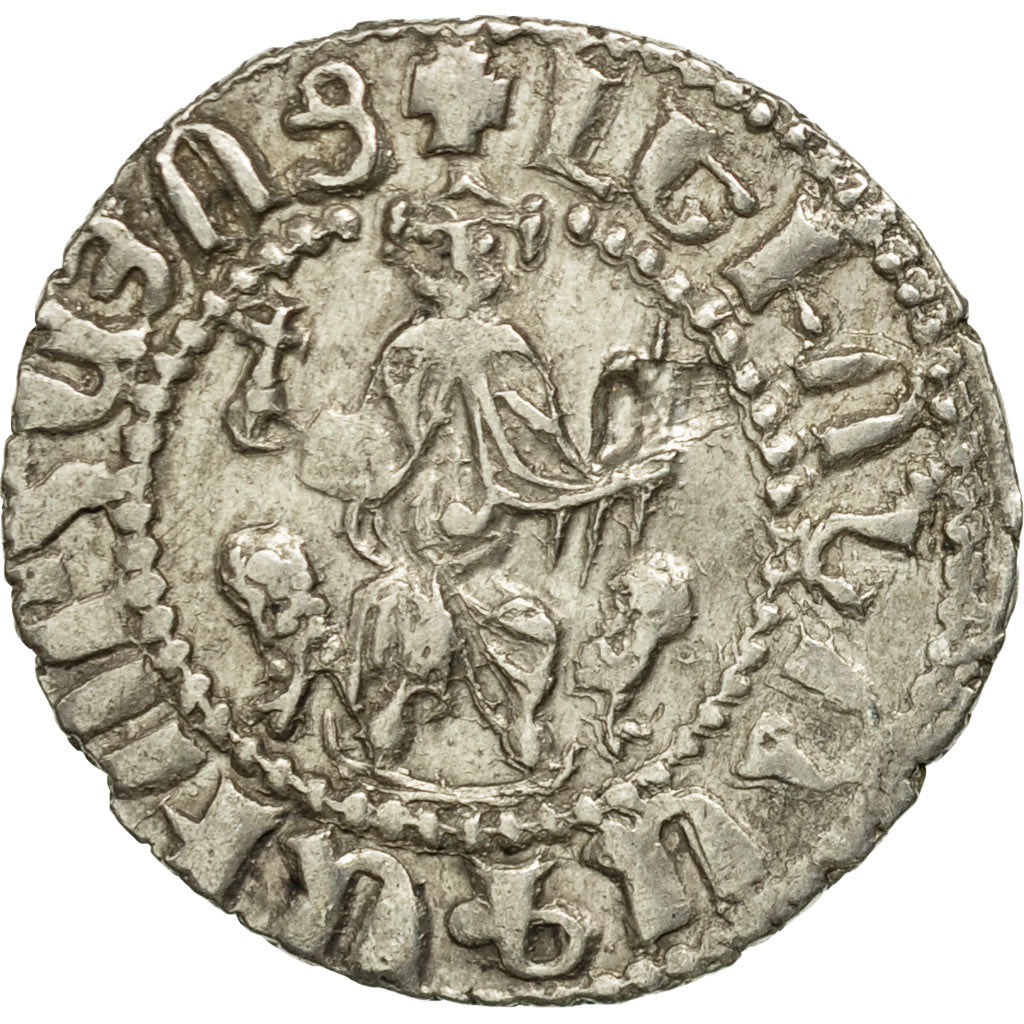 Coin, Armenia, Leon I, Tram, 1198-1219 AD, Sis, AU(50-53), Silver