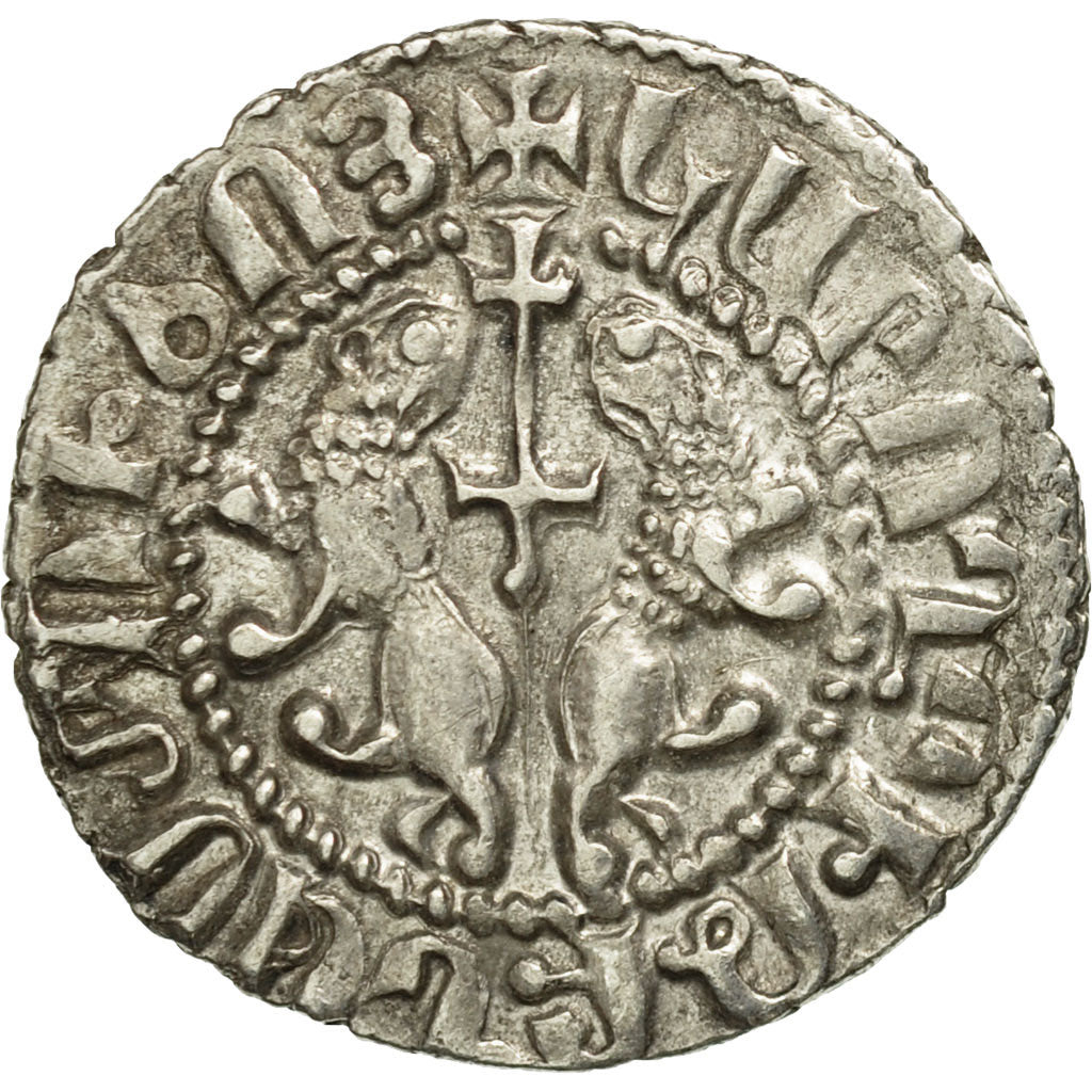 Coin, Armenia, Leon I, Tram, 1198-1219 AD, Sis, AU(50-53), Silver