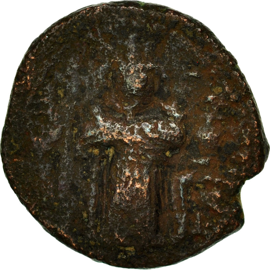 Coin, Constans II, 641-668, Follis, Constantinople, VG(8-10), Copper