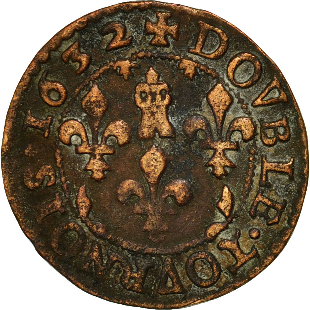 Munten, Frankrijk, Ardennes, Fréd-Maurice de La Tour, Double Tournois, 1632