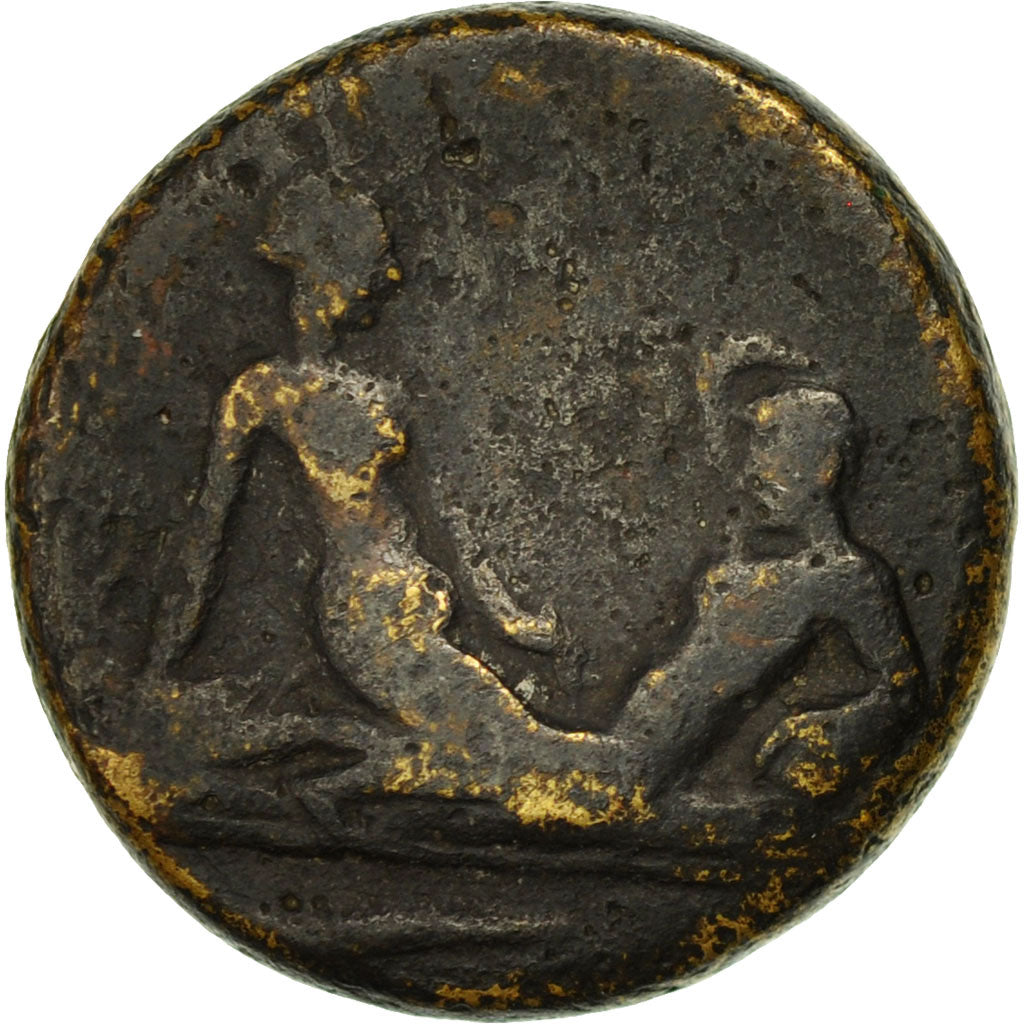Coin, Anonymous, Time of Tiberius, Tessera, Erotic scene, VF(20-25), Bronze