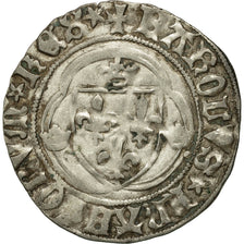 Coin, France, Charles VII, Blanc à la couronne, Angers, EF(40-45), Billon
