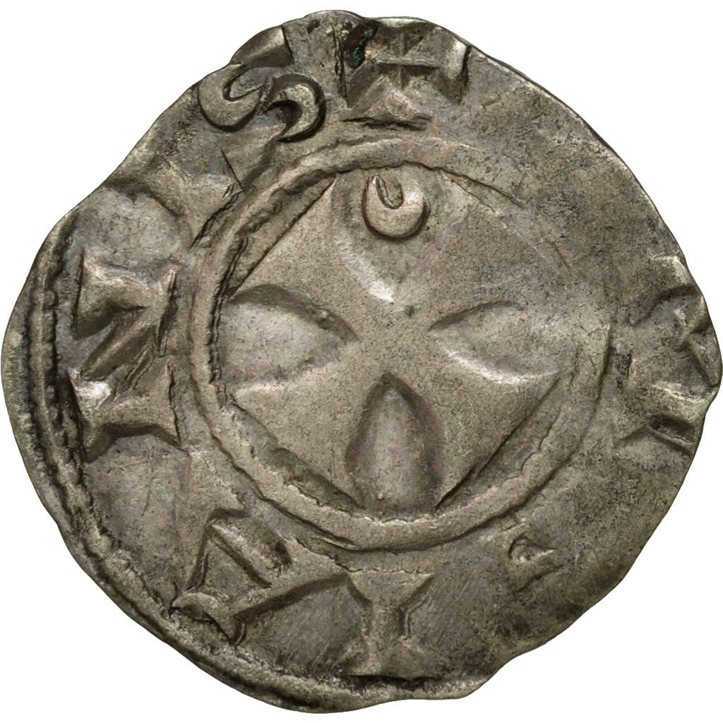 Coin, France, Picardie, Anonymous, Denarius, VF(30-35), Silver, Boudeau:1914
