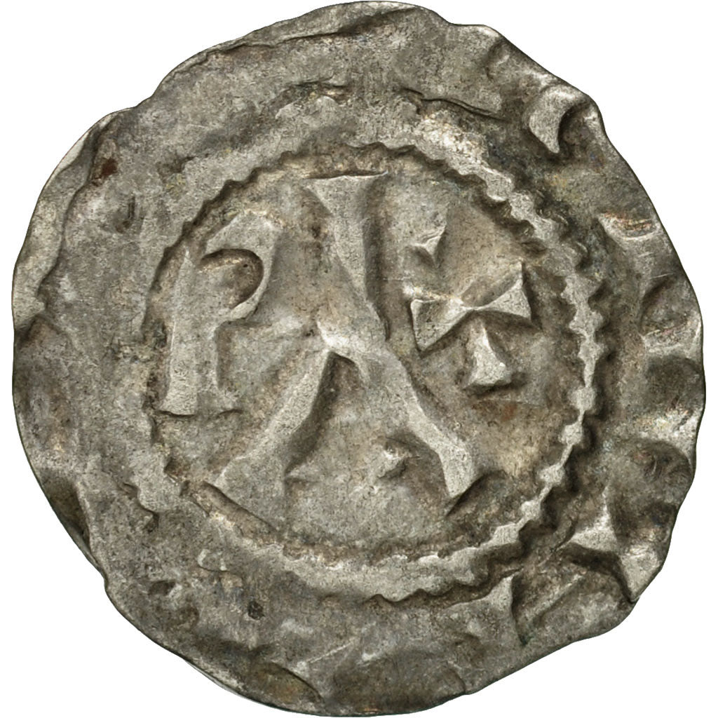 Coin, France, Picardie, Anonymous, Denarius, VF(30-35), Silver, Boudeau:1916