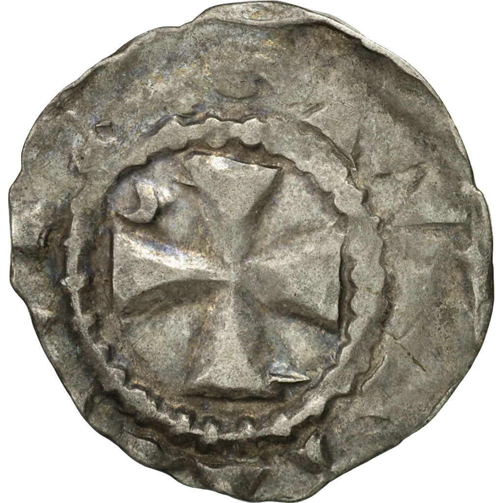 Coin, France, Picardie, Anonymous, Denarius, VF(30-35), Silver, Boudeau:1916