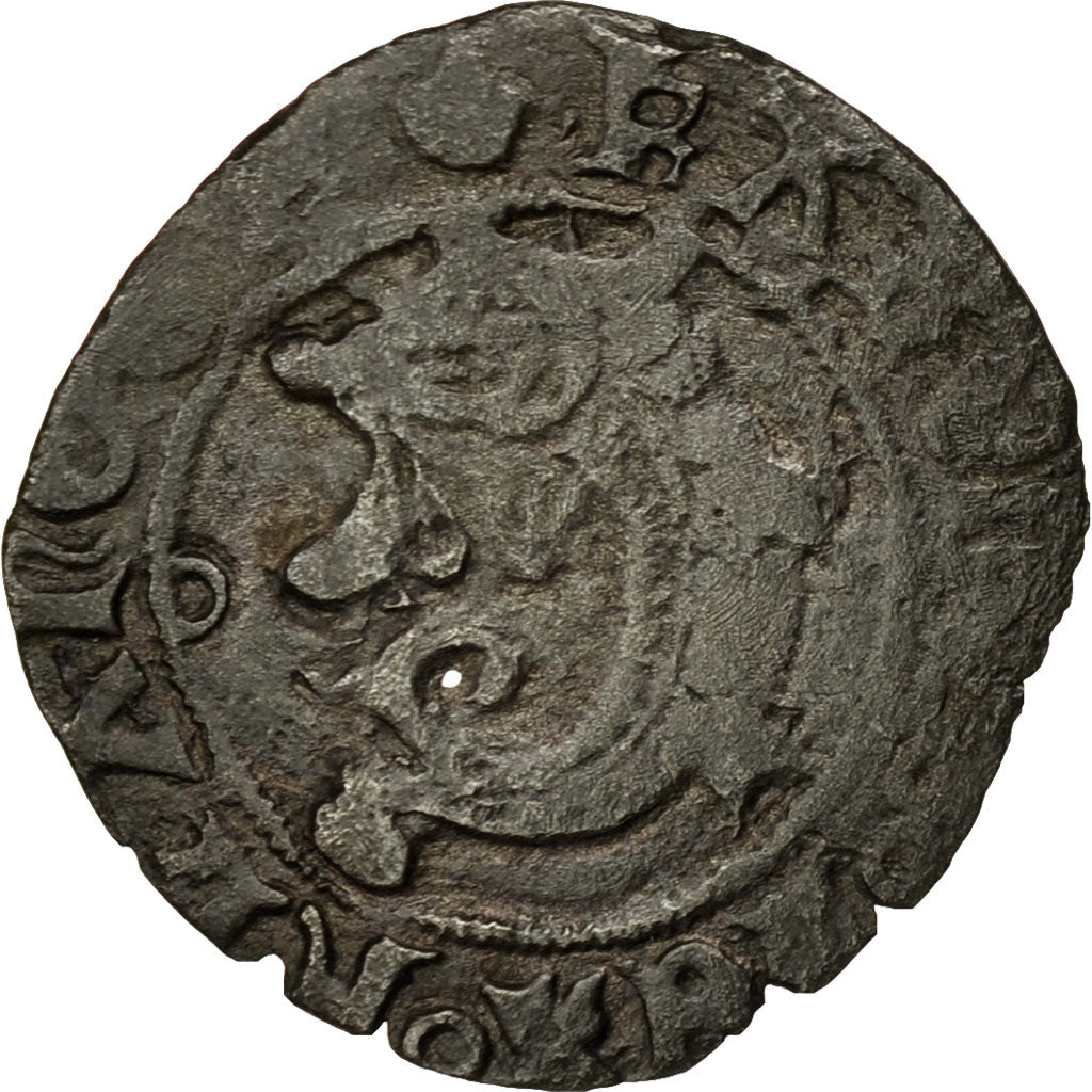 Moneta, Francia, Charles VIII, Liard au dauphin, Dijon, MB, Biglione