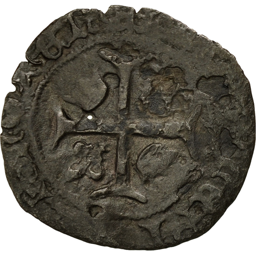 Moneta, Francia, Charles VIII, Liard au dauphin, Dijon, MB, Biglione