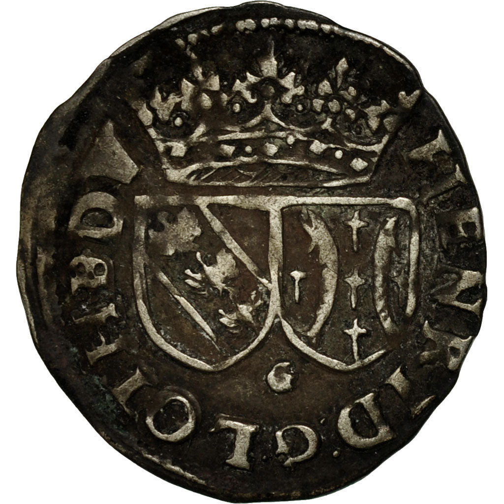 Coin, France, LORRAINE, Henri I, Gros, Nancy, EF(40-45), Billon