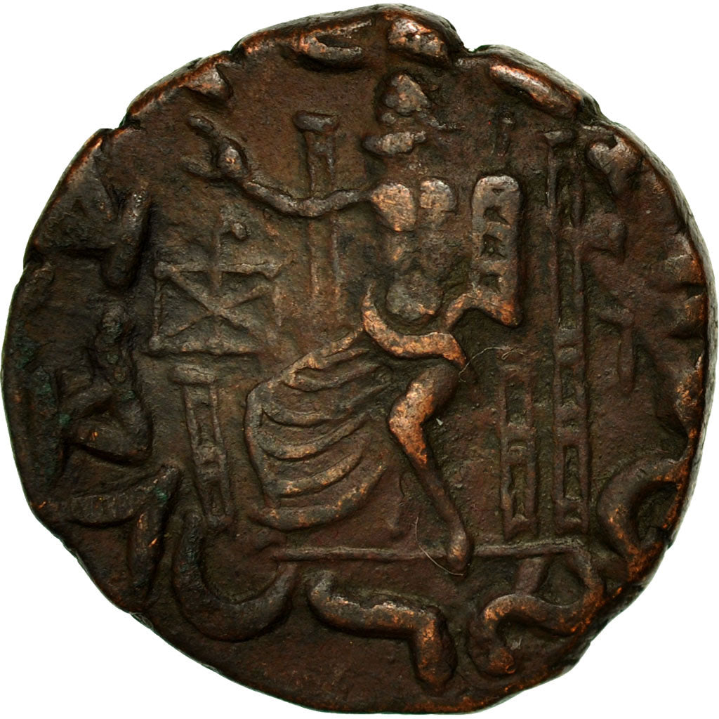 Coin, Baktrian Kingdom, Hermaios, Tetradrachm, EF(40-45), Bronze