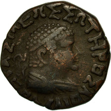 Monnaie, Royaume de Bactriane, Hermaios, Tétradrachme, TTB, Bronze