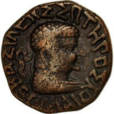 Munten, Koninkrijk Bactriane, Hermaios, Tetradrachm, FR+, Bronze