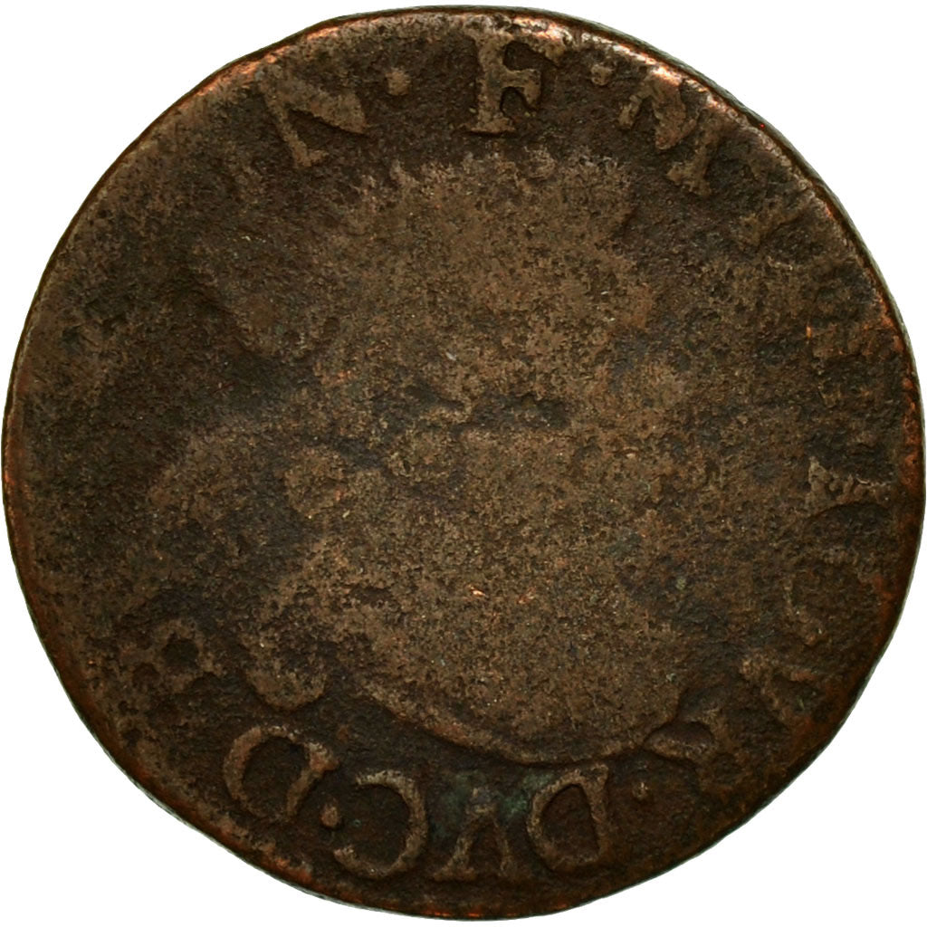 Monnaie, France, Ardennes, Fréd-Maurice de La Tour, Double Tournois, 1642