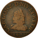 Coin, France, Ardennes, Charles I, Liard, 1609, Charleville, F(12-15), Copper