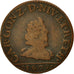 Moneda, Francia, Ardennes, Charles I, Liard, 1609, Charleville, BC, Cobre