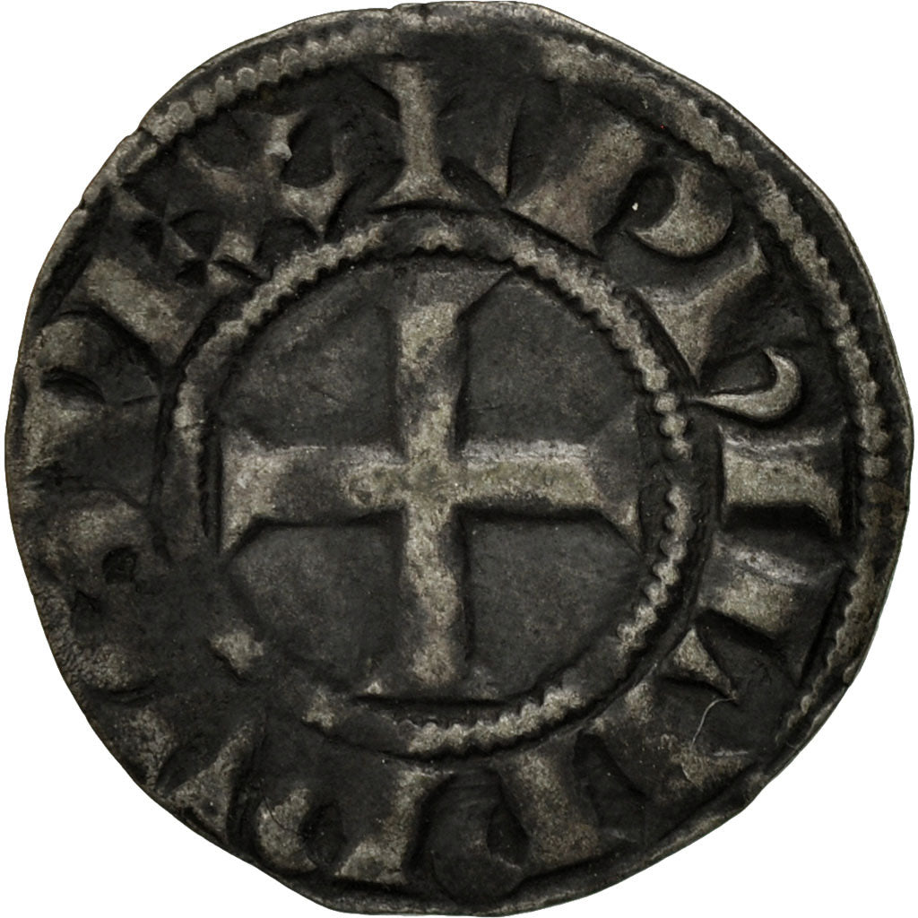 Coin, France, Philip IV, Denier Tournois, EF(40-45), Billon, Duplessy:223