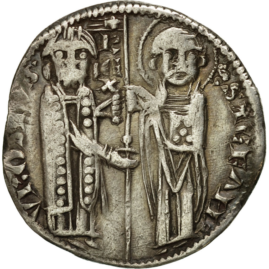 Coin, Serbia, Stefan Uros, Denar, Imitation, EF(40-45), Silver