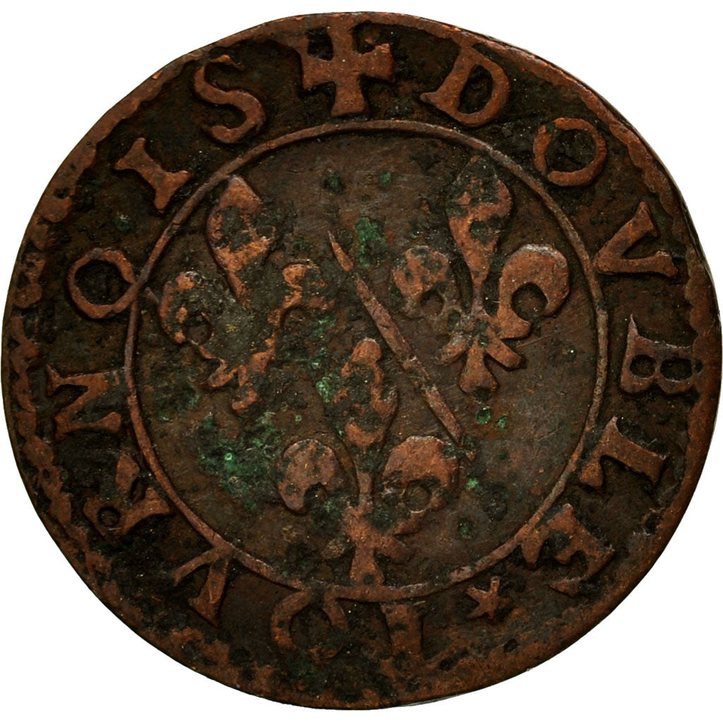Munten, Frankrijk, CHATEAU-RENAUD, François de Bourbon, Double Tournois, FR+