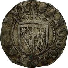 Coin, France, LORRAINE, Charles III, Double Denier, Nancy, EF(40-45), Billon