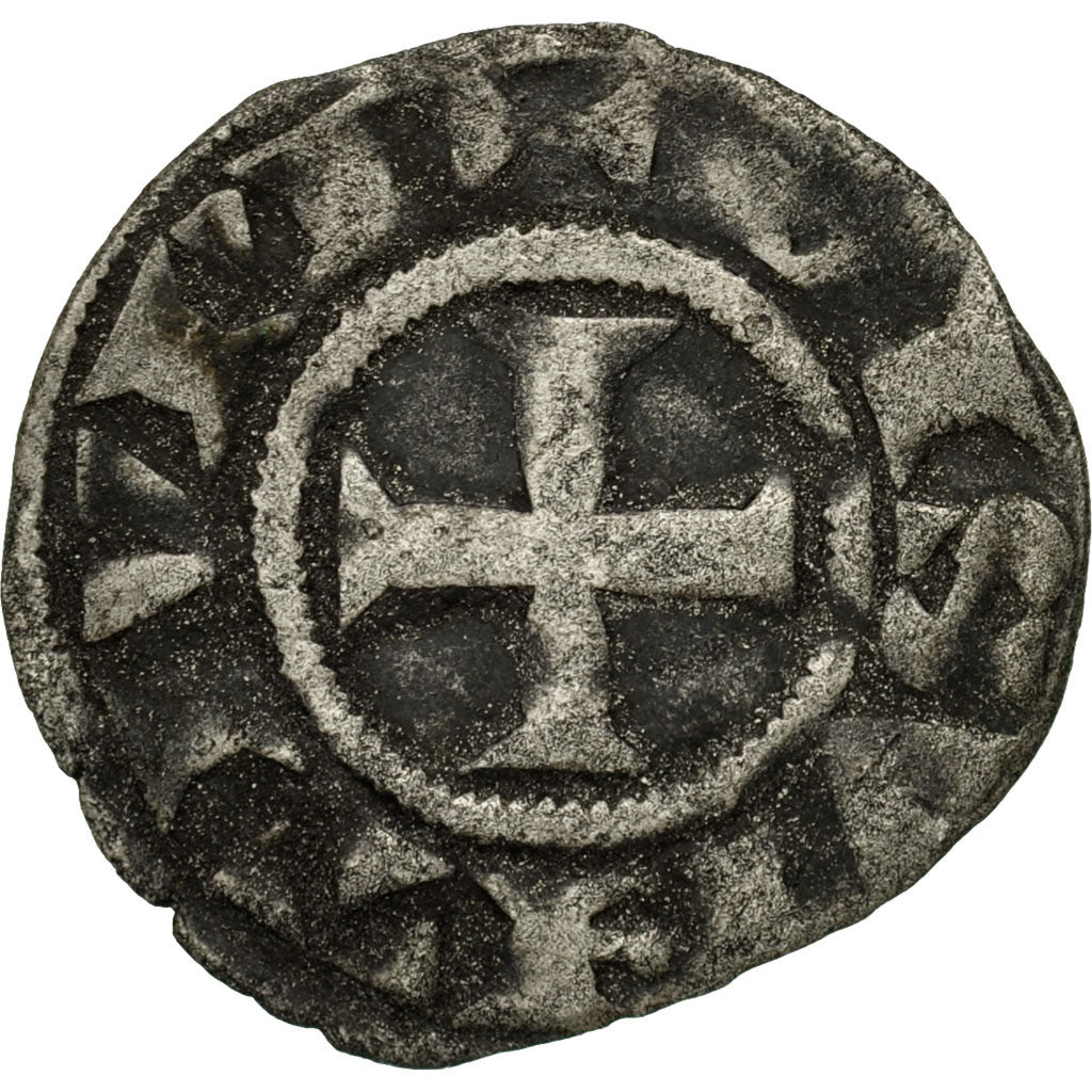 Coin, France, Franche-Comté, Anonymous, Denarius, Besançon, VF(30-35), Silver