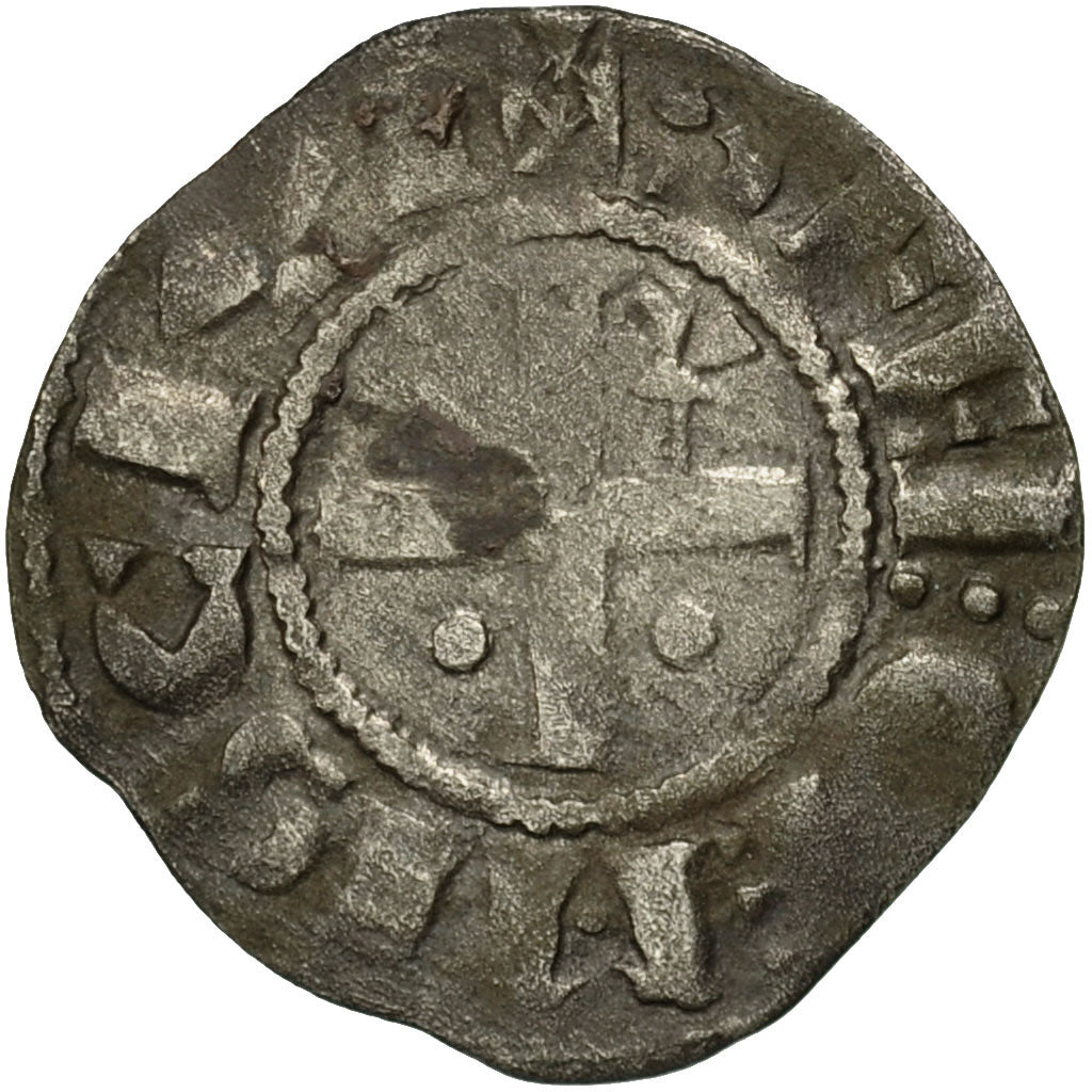Moneta, Francia, Champagne, Denarius, Provins et Sens, MB+, Argento
