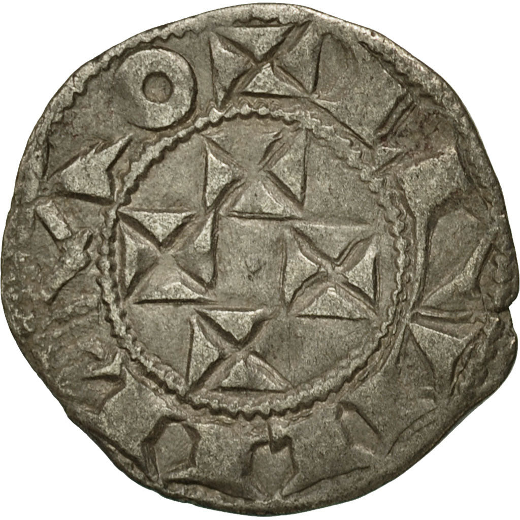 Coin, France, Aquitaine, Guillaume X, Denarius, Bordeaux, EF(40-45), Silver