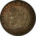 Moneda, Francia, Cérès, Centime, 1874, Paris, EBC, Bronce, Gadoury:88