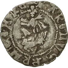 Coin, France, Charles VIII, Liard du Dauphiné, Very rare, VF(30-35), Billon
