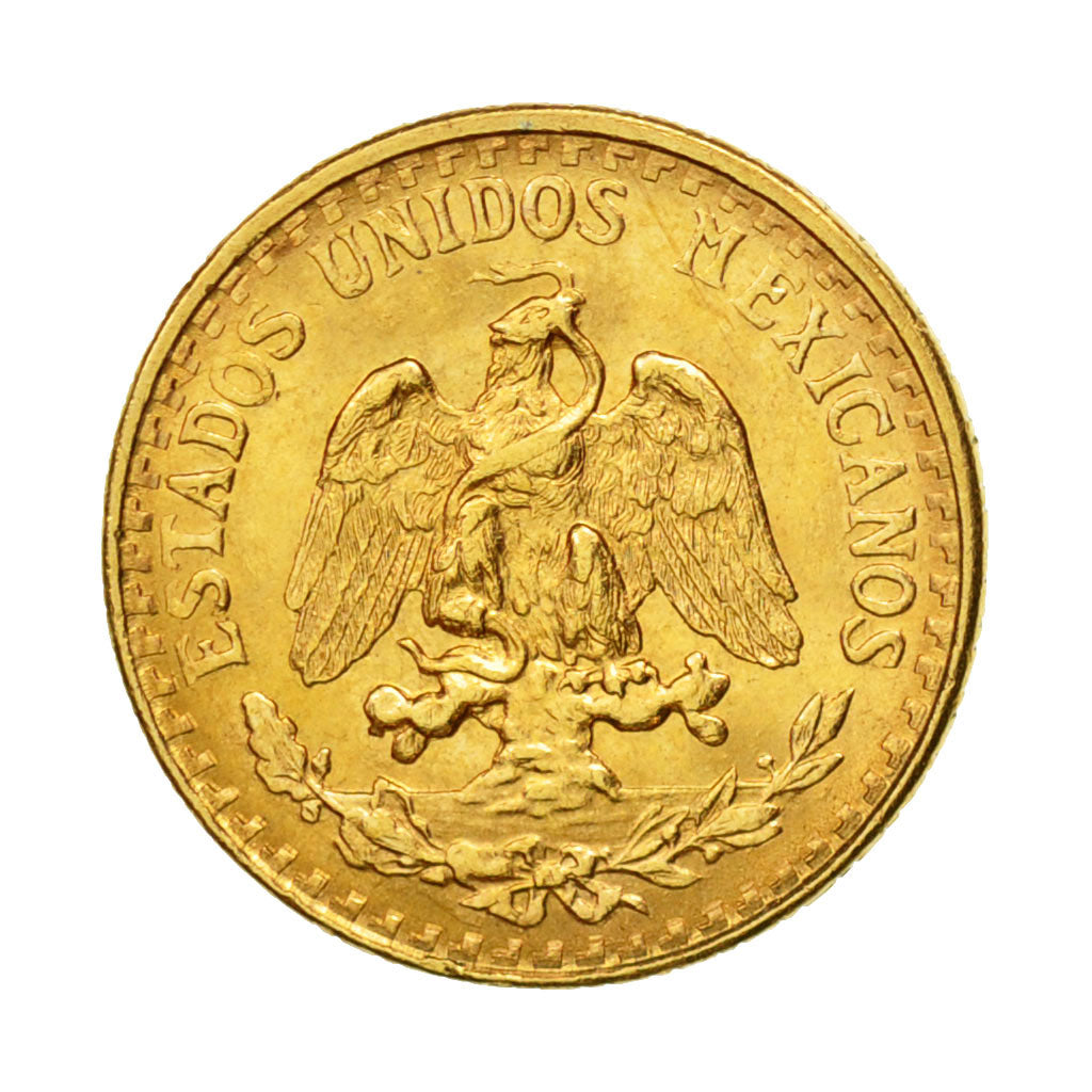 Coin, Mexico, 2 Pesos, 1945, Mexico City, AU(55-58), Gold, KM:461